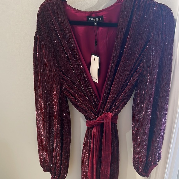 Retrofete Gabrielle Wrap Dress - Picture 2 of 5